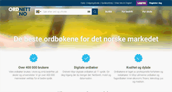 Desktop Screenshot of ordnett.no